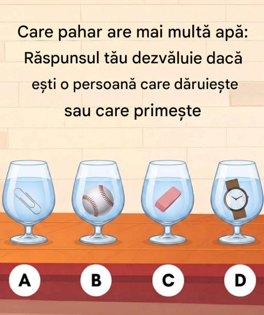 Testul paharelor cu apă – alegerea ta dezvăluie dacă ești o persoană care oferă sau care primește Image 6